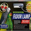 Reptiles & Amphibian Zoo Med | Zoo Med Labs Aviansun Deluxe Floor Lamp With Aviansun,Silver,3.4 X 11.5 X 22.5\"