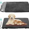 Reptiles & Amphibian Baquler | Baquler 2 Pcs Large Pet Heating Pad Electric Heating Pad For Dog With Soft Washable Cover 34\" X 21\" Waterproof Heated Bed Pad Temperature Adjustable Warmer Blanket Mat Dog Cat House Mat Auto Power Off